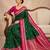 Green color silk blend zari woven weaving sarees