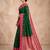 Green color silk blend zari woven weaving sarees