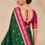Green color silk blend zari woven weaving sarees