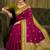 Magenta color silk blend zari woven weaving sarees