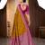Mustard color silk blend zari woven weaving sarees