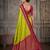 Parrot green color silk blend zari woven weaving sarees