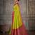 Parrot green color silk blend zari woven weaving sarees