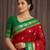 Red  color silk blend zari woven weaving sarees