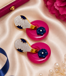 American Diamond Pave Donut Hoop Earrings