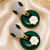 Premium ad hoop closure contemporary earrings