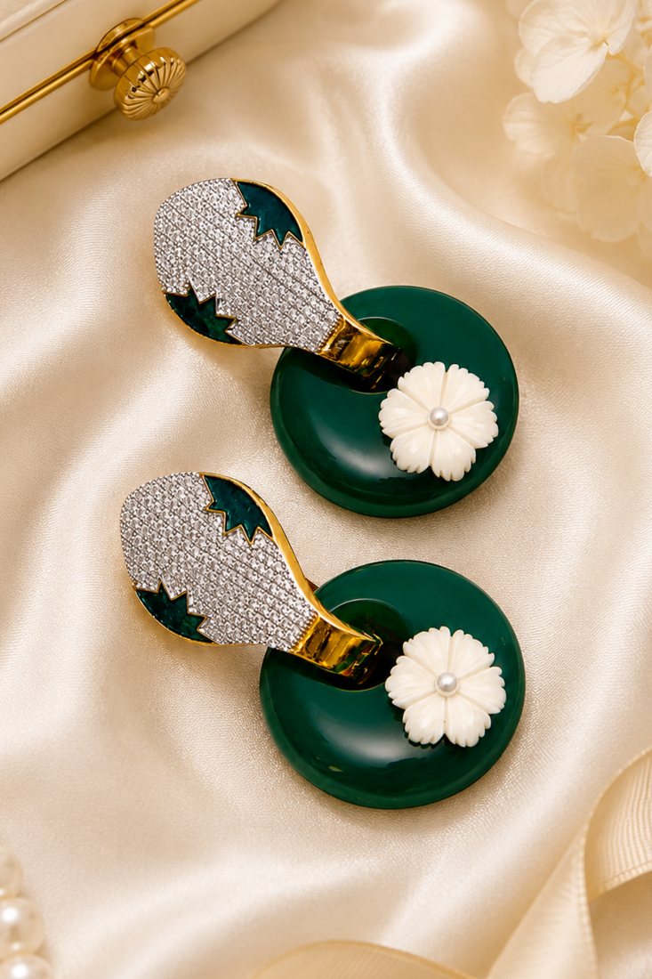 Premium ad hoop closure contemporary earrings