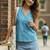 	Turquoise blue regular top