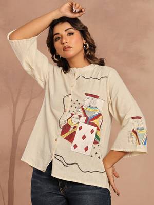 Off White printed regular top 1