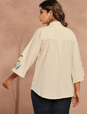 Off White printed regular top 7