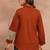 Rust Regular tops Graphic Print Shirt Collar, long