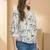 White Regular tops Ethnic Motifs Print Round Neck