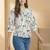 White Regular tops Ethnic Motifs Print Round Neck