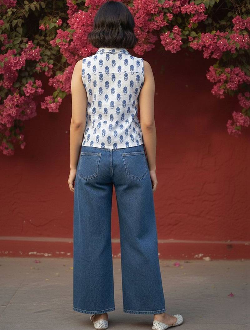 floral print top