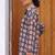 Geometric Print Cotton Shirt Style Top