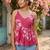 Floral Print Cotton Peplum Top