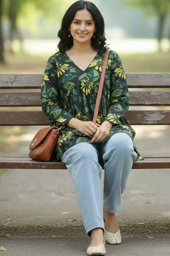 floral print top