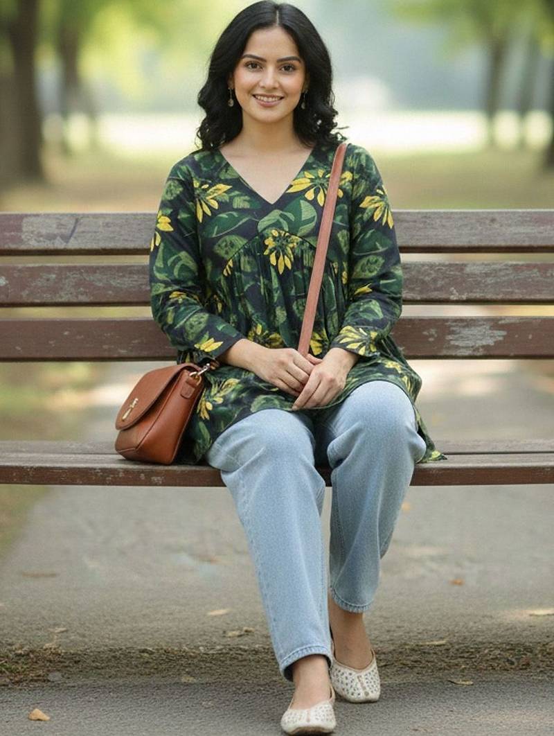 floral print top