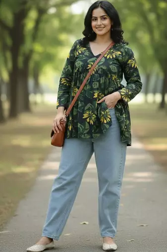 floral print top