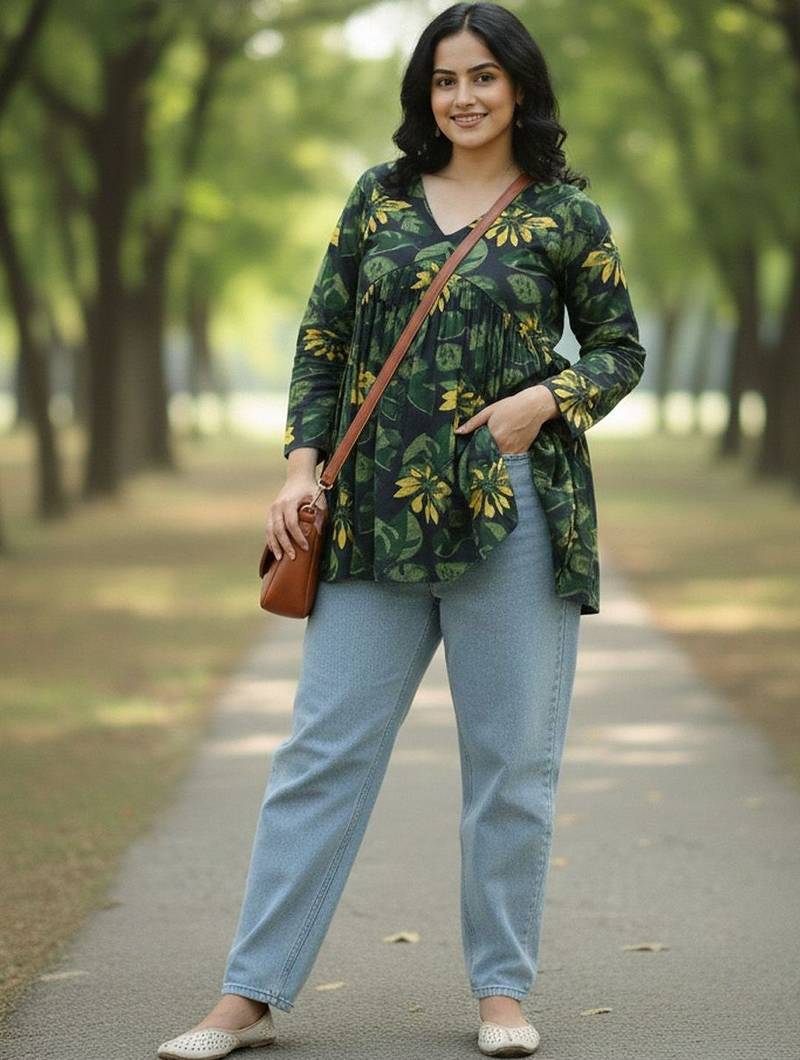 floral print top