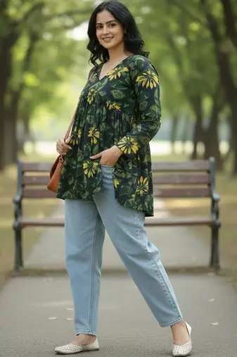 floral print top