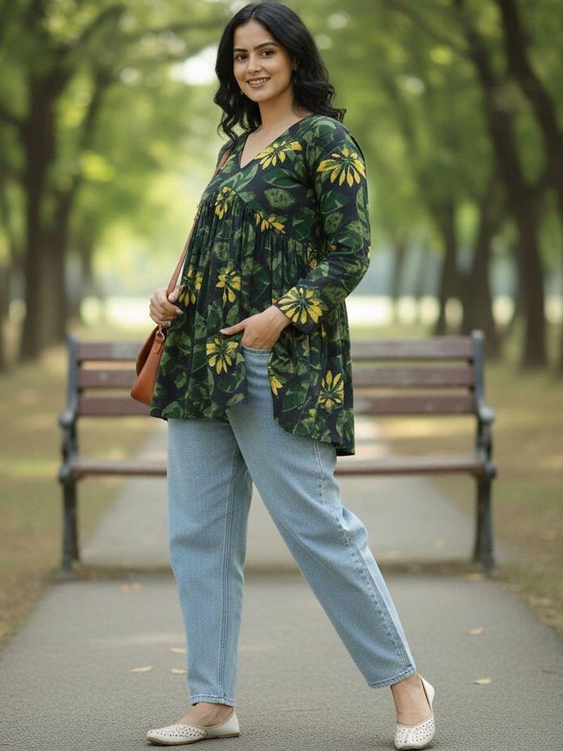 floral print top