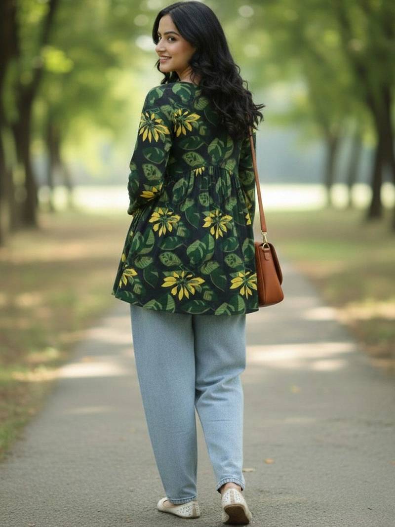 floral print top