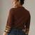Print Mandarin Collar Ethnic Top