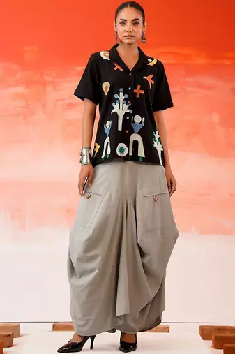 Print Shirt Style Top