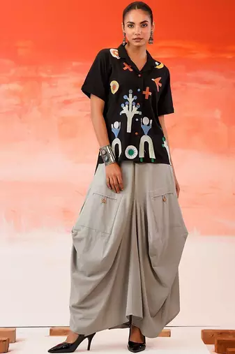 Print Shirt Style Top