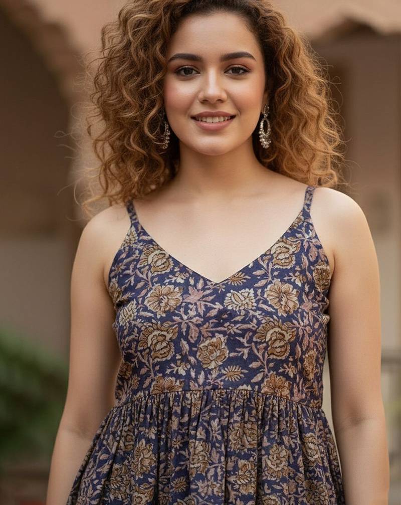 Floral Print Cotton Top