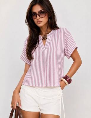 Striped Cotton Top 1