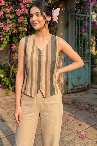 striped top