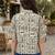 Floral Print Tropical Satin Shirt Style Top