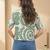 Floral Print Tropical Satin Shirt Style Top