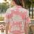 Floral Print Satin Shirt Style Top
