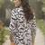 Print Bishop Sleeves Satin Blend Top