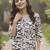 Print Bishop Sleeves Satin Blend Top