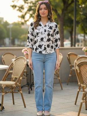 Floral Print Puff Sleeve Top 6