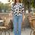 Floral Print Puff Sleeve Top