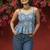 Floral Print Peplum Crop Top