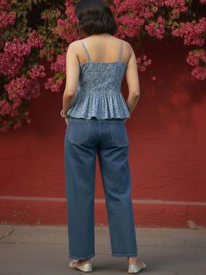 Floral Print Peplum Crop Top 3