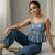 Floral Print Peplum Crop Top