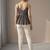 Floral Print Cotton Peplum Top
