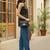 Striped One Shoulder Coated Top
