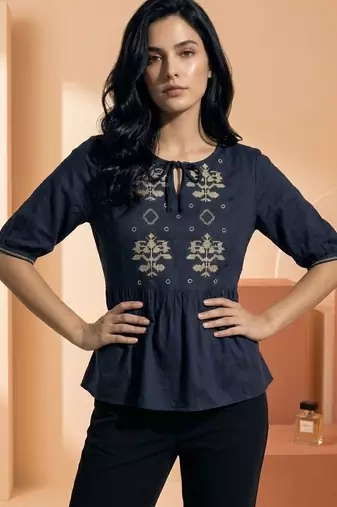 floral peplum top