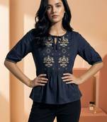 floral peplum top