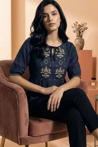 floral peplum top