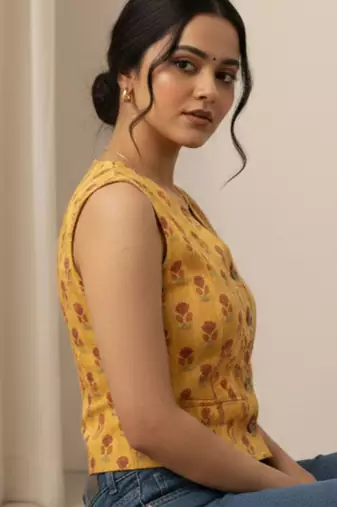 floral print top
