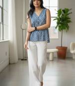 geometric print top
